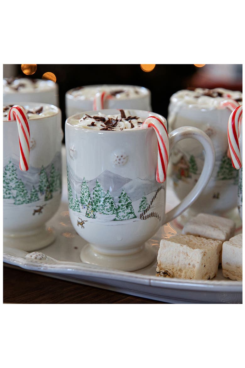 Berry & Thread North Pole Ceramic Mug, Alternate, color, WHITEWASH MULTI