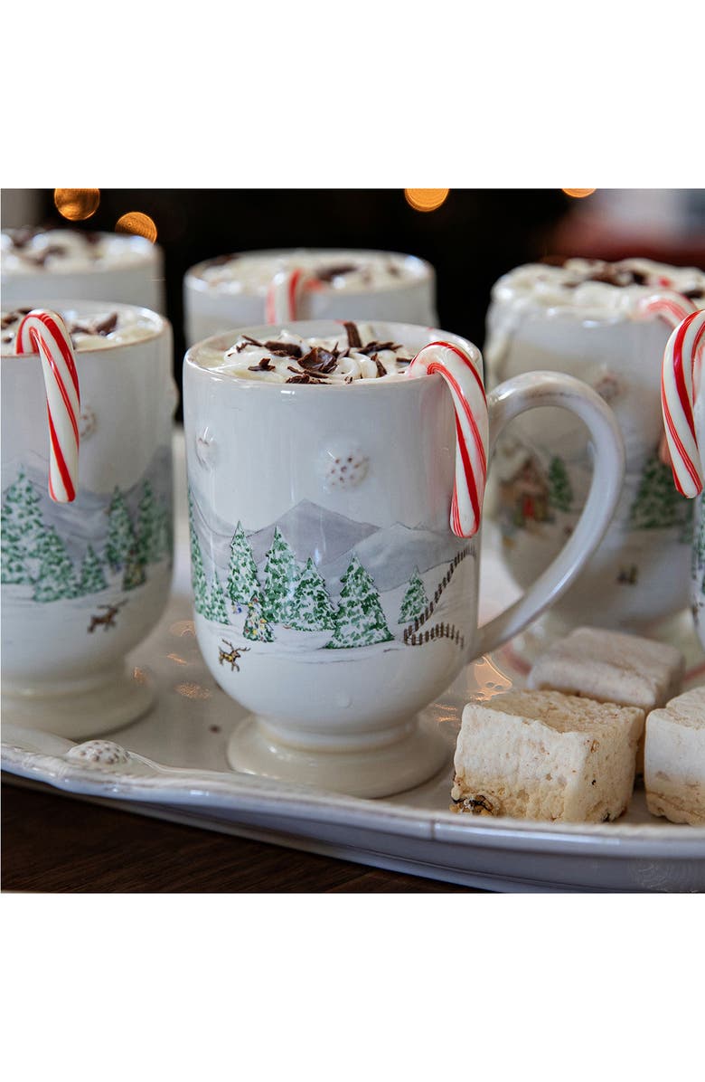 Juliska Berry & Thread North Pole Ceramic Mug, Alternate, color, Whitewash Multi