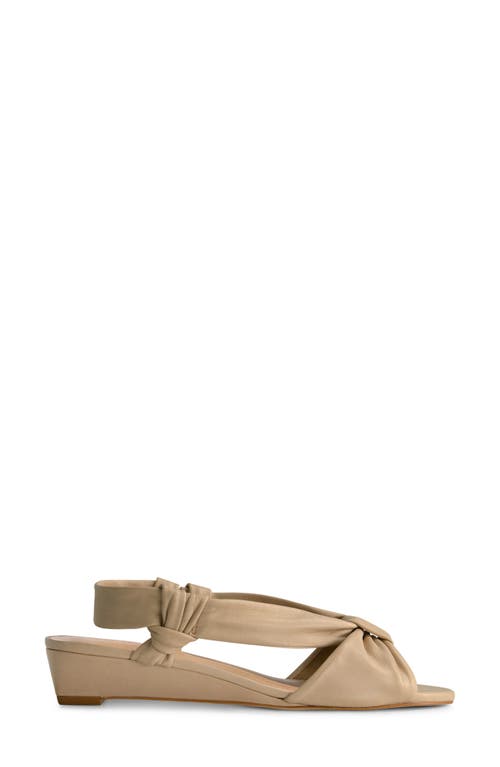 Bernardo Footwear Winifred Slingback Wedge Sandal In Brown