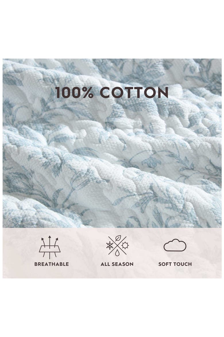 Amberly 3-Piece Twin Quilt & Sham Set, Alternate, color, LT-PASTEL BLUE