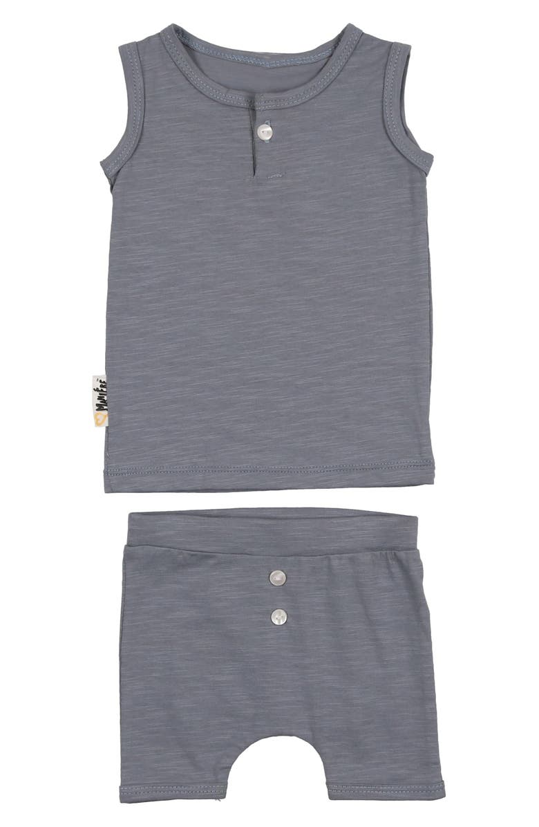 Manière Kids' Cotton Button Tank Top & Shorts Set, Main, color, 