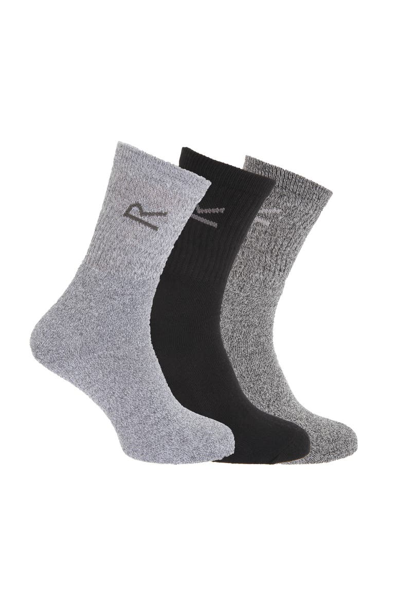 Great Outdoors Cotton Rich Casual Socks, Main, color, Gray Marl