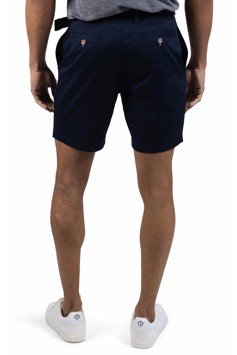 Stretch Cotton Performance Shorts, Alternate, color, NAVY