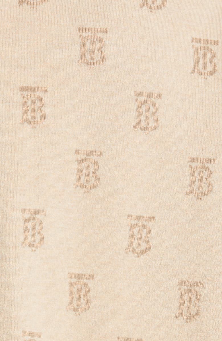 Burberry Women's Salena TB Logo Jacquard Wool & Silk Blend Cardigan, Alternate, color, 