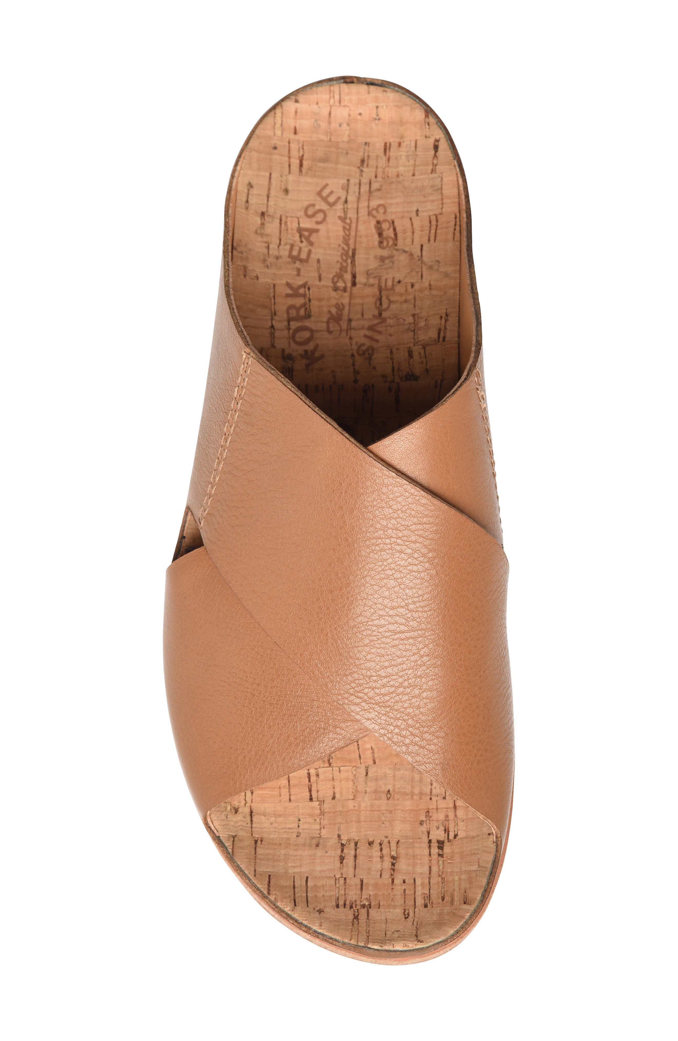 Tutsi Slide Sandal, Alternate, color, BROWN LEATHER