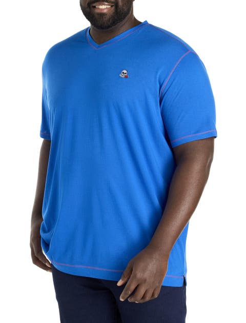 Big & Tall Westwood Contrast Stitch V-Neck T-Shirt