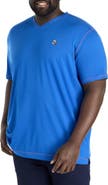 Robert Graham DXL Big & Tall Westwood Contrast Stitch V-Neck T-Shirt