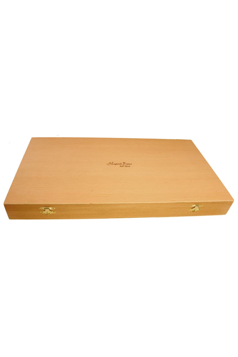 24 Piece Flatware Set, in Wood Presentation Box, Alternate, color, Rainbow