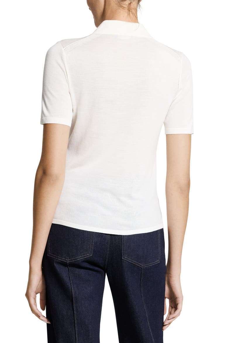 Merino Wool Polo, Alternate, color, NEW IVORY