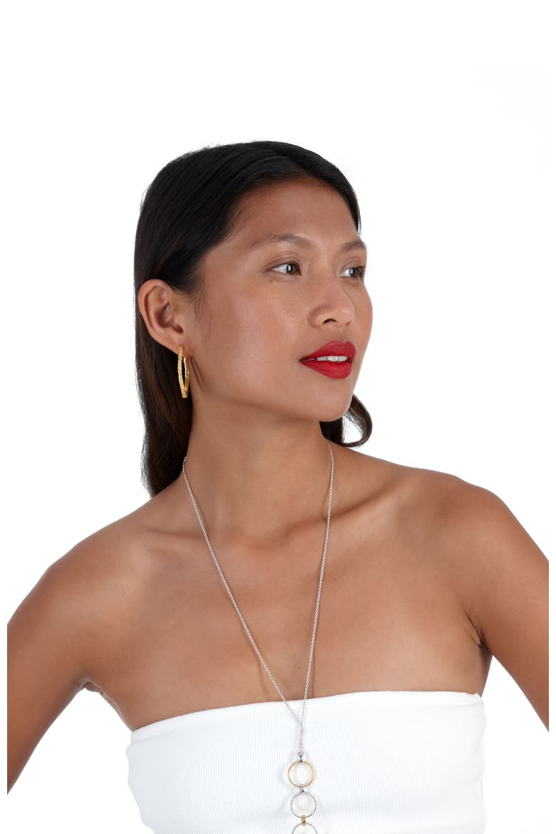 Hula Large Hoop Earring, Alternate, color, Sterling Silver