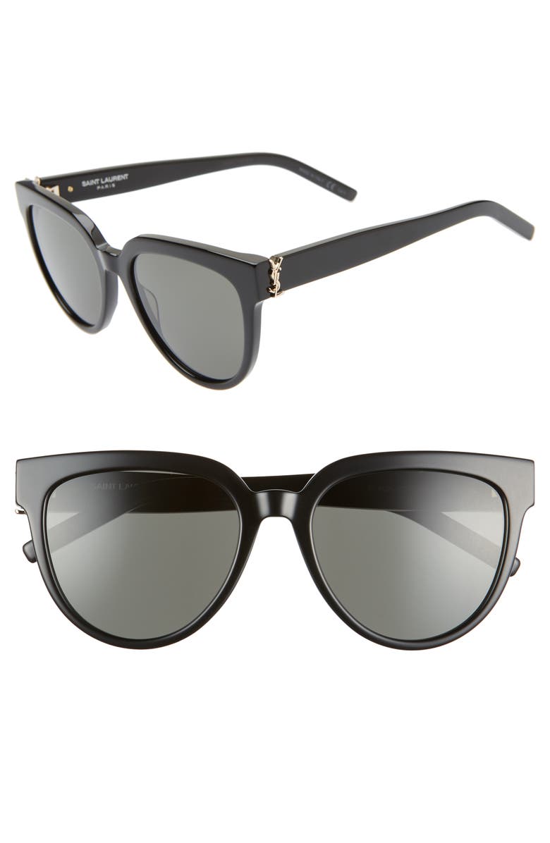 Saint Laurent 54mm Cat Eye Sunglasses, Main, color, 