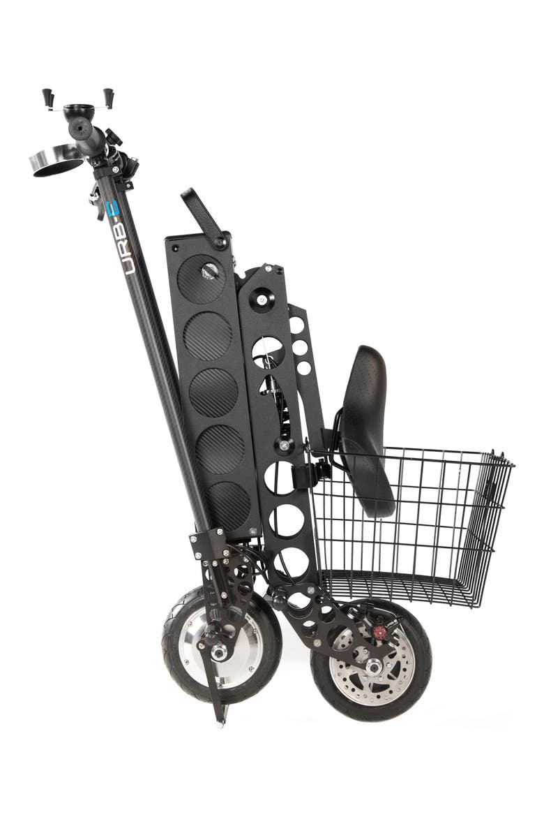 The Black Label City Edition Foldable Electric Scooter, Alternate, color, BLACK