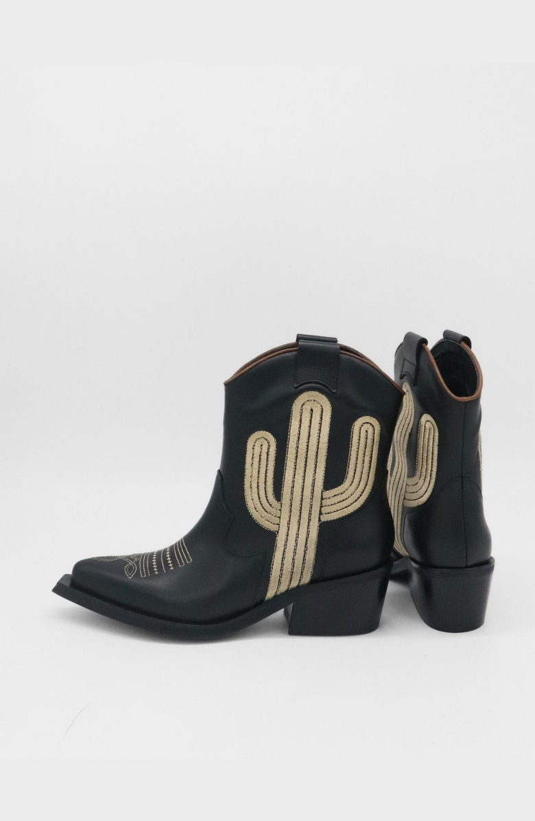 STIVALI NEW YORK Oasi Western Cowboy Boots, Alternate, color, Black