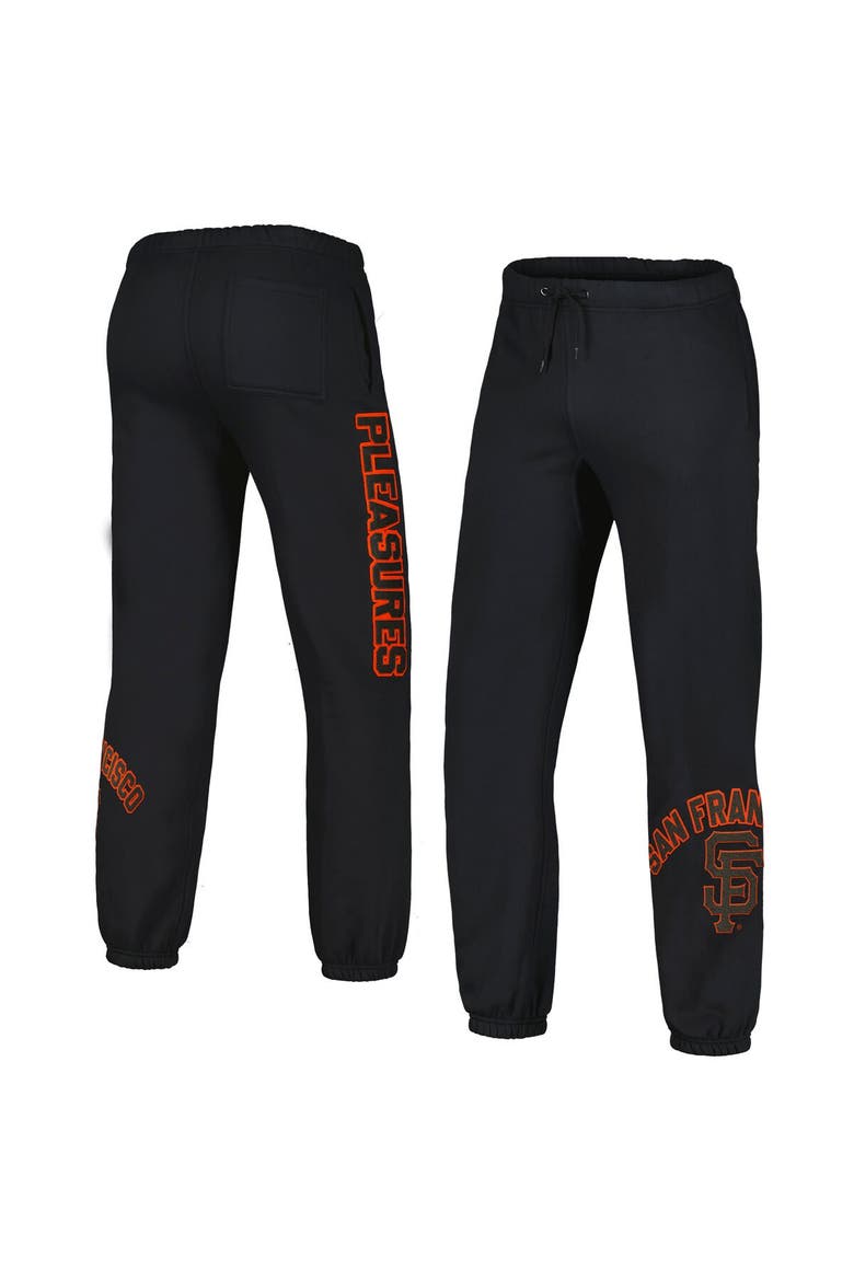 Men's PLEASURES Black San Francisco Giants Opening Day Sweatpants, Alternate, color, Black