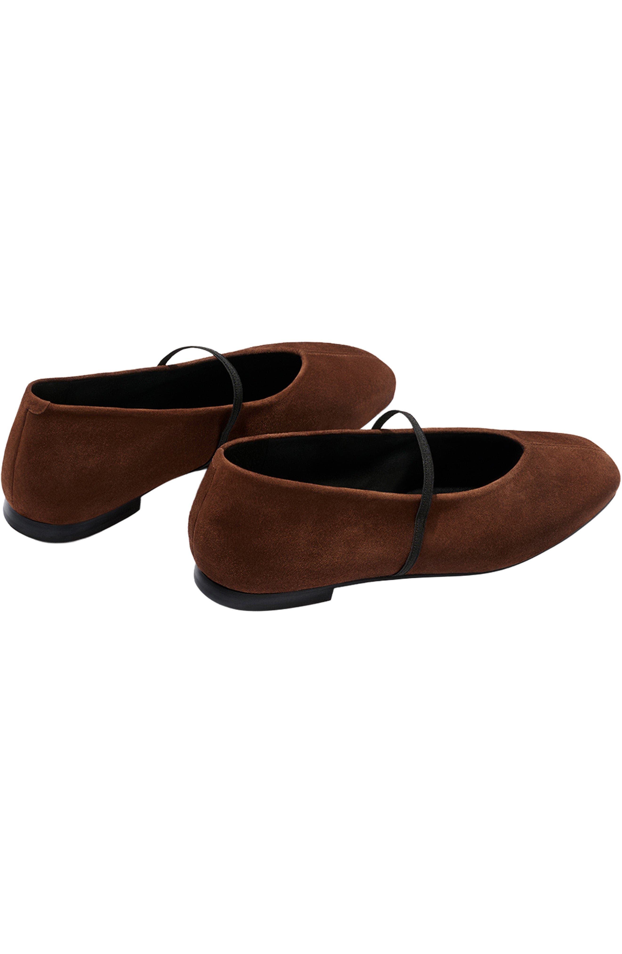 The Phoebe Flats, Alternate, color, Ganache Suede