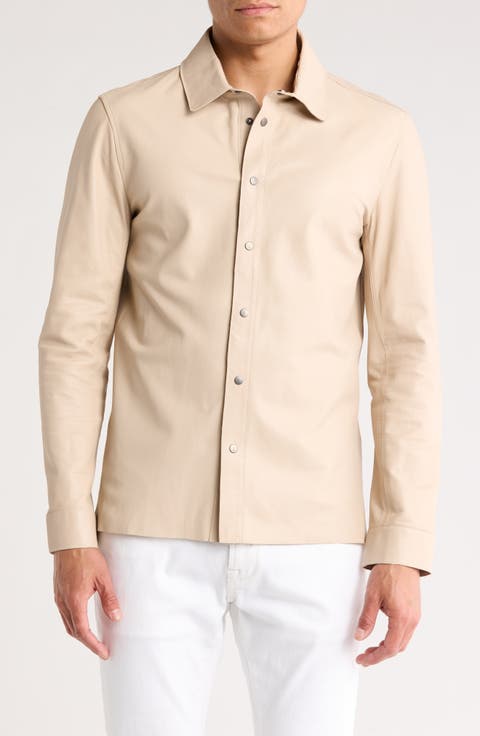 Finn Leather Shirt Jacket