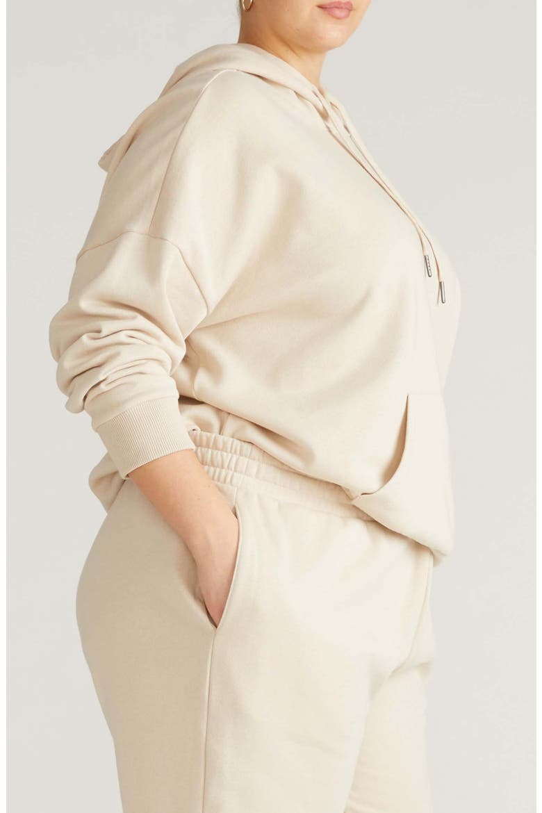 Lyria Fleece Hoodie, Alternate, color, DOVE WING