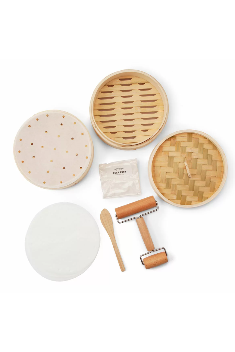 Chinese Soup Dumpling Kit by Cooking Gift Set Co, Alternate, color, Natural Wood