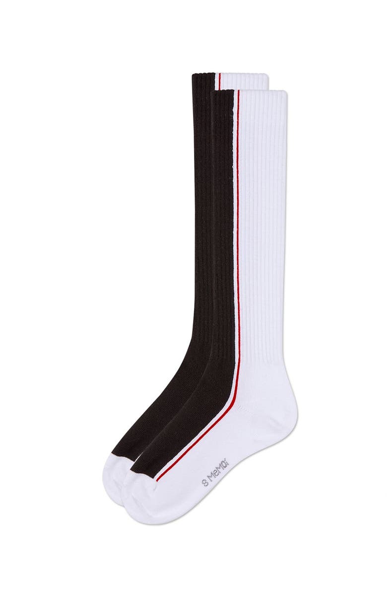 MeMoi Color Block Stripe Stretch Knee Sock, Alternate, color, 