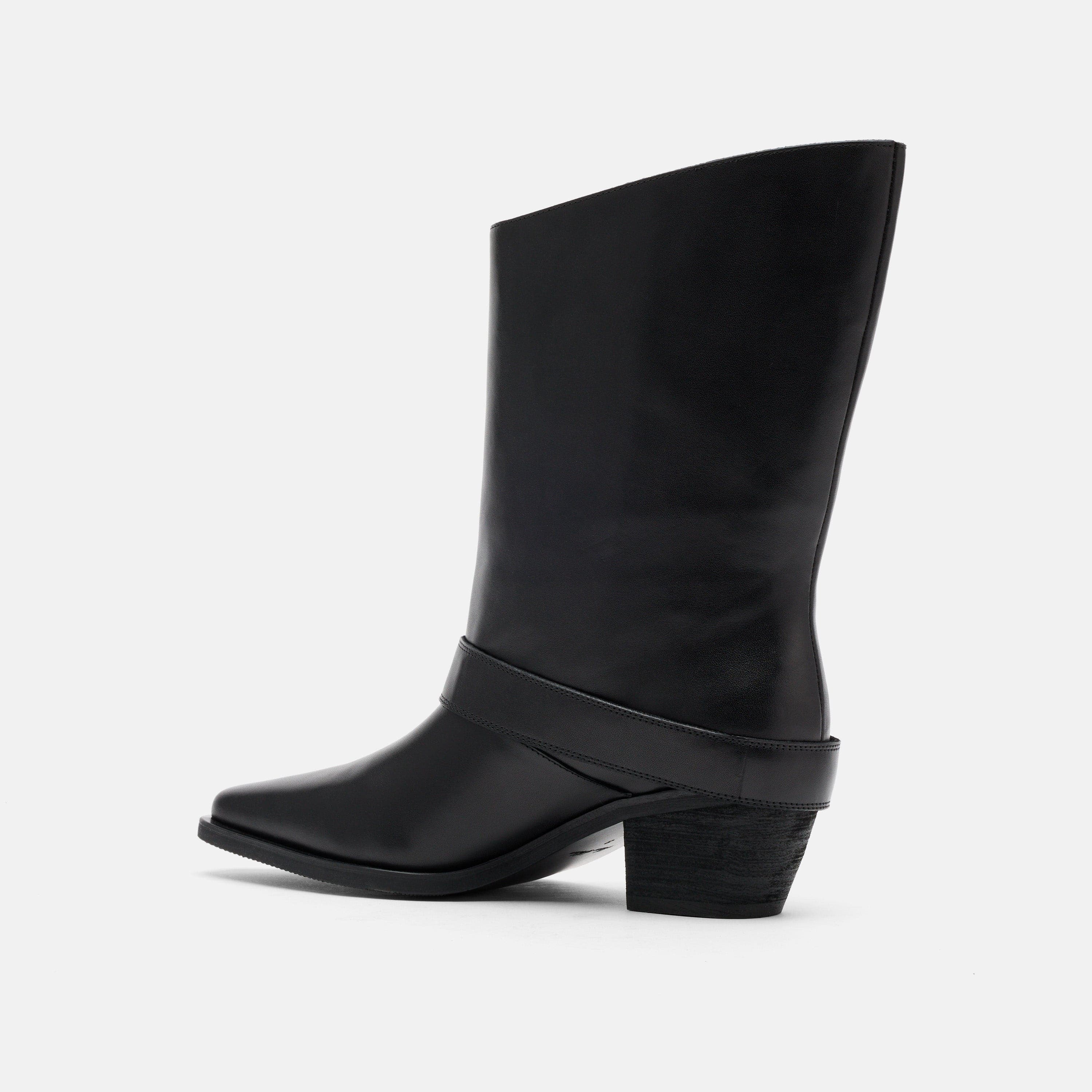 MARC NOLAN Donna Moto Ankle Boots, Alternate, color, Black