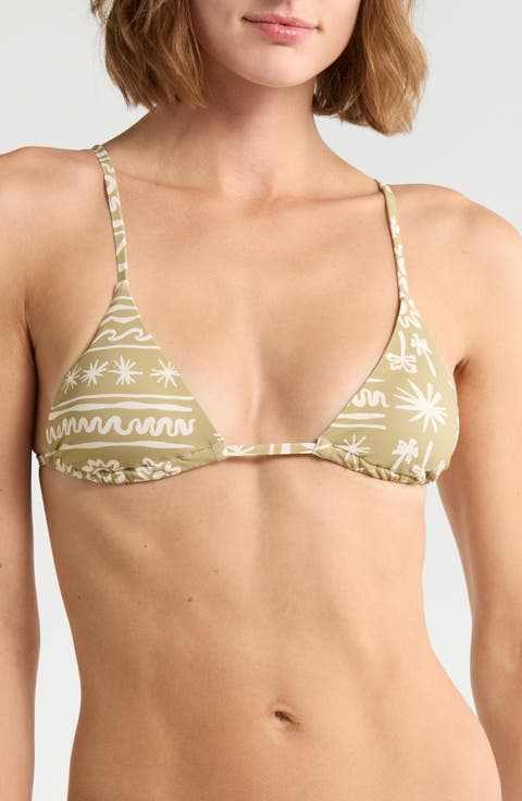 Lost On You Triangle Bikini Top