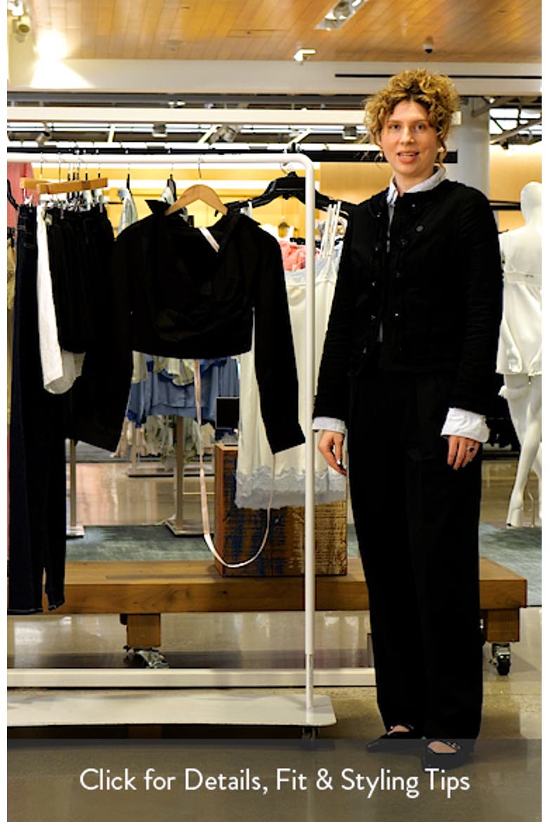 Ivara Drape Waist Long Sleeve Stretch Cotton Top video