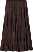 AllSaints Eva Tiered Midi Skirt