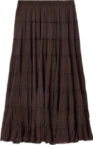 AllSaints Eva Tiered Midi Skirt