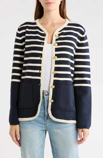 Dee Stripe Long Cardigan