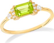 YS GEMS Baguette & Round Mix Gemstone Ring