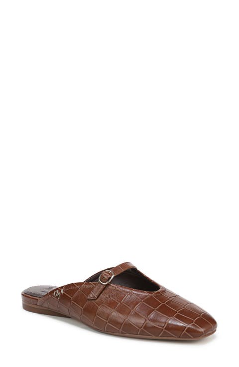 ★PAES★Round Low Flat Mule Brown Women's Brown Flat Mules & Slides | Nordstrom