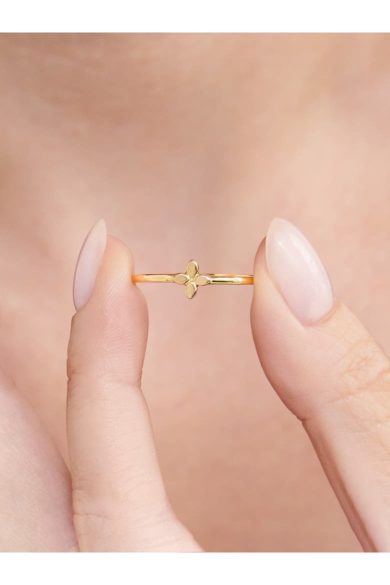 Flower Ring in 14K Gold, Alternate, color, Gold