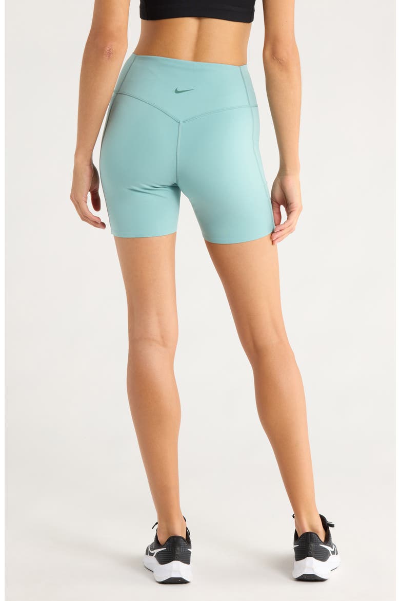 Universa Medium-Support High-Waisted 5-Inch Pocket Biker Shorts, Alternate, color, CANNON/ BICOASTAL/ BICOASTAL