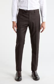 Zanella Noah Classic Serge Wool Straight Leg Pants