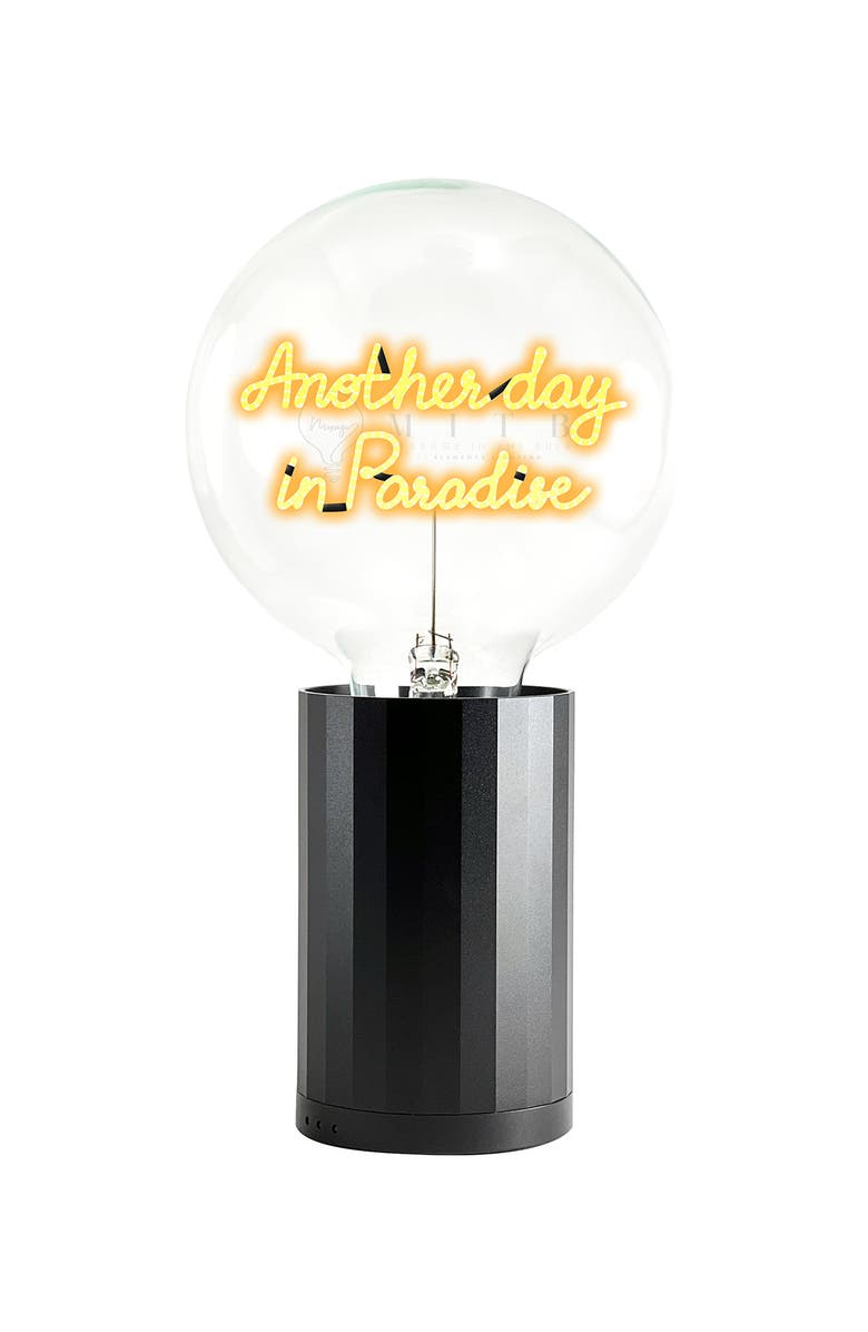 MITB Another Day in Paradise Portable Table Lamp, Main, color, Black
