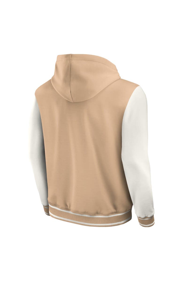 Darius Rucker Collection by Fanatics Men's Darius Rucker Collection by Fanatics Khaki Philadelphia Phillies Tri-Blend Full-Snap Hoodie Baseball Jacket, Alternate, color, 