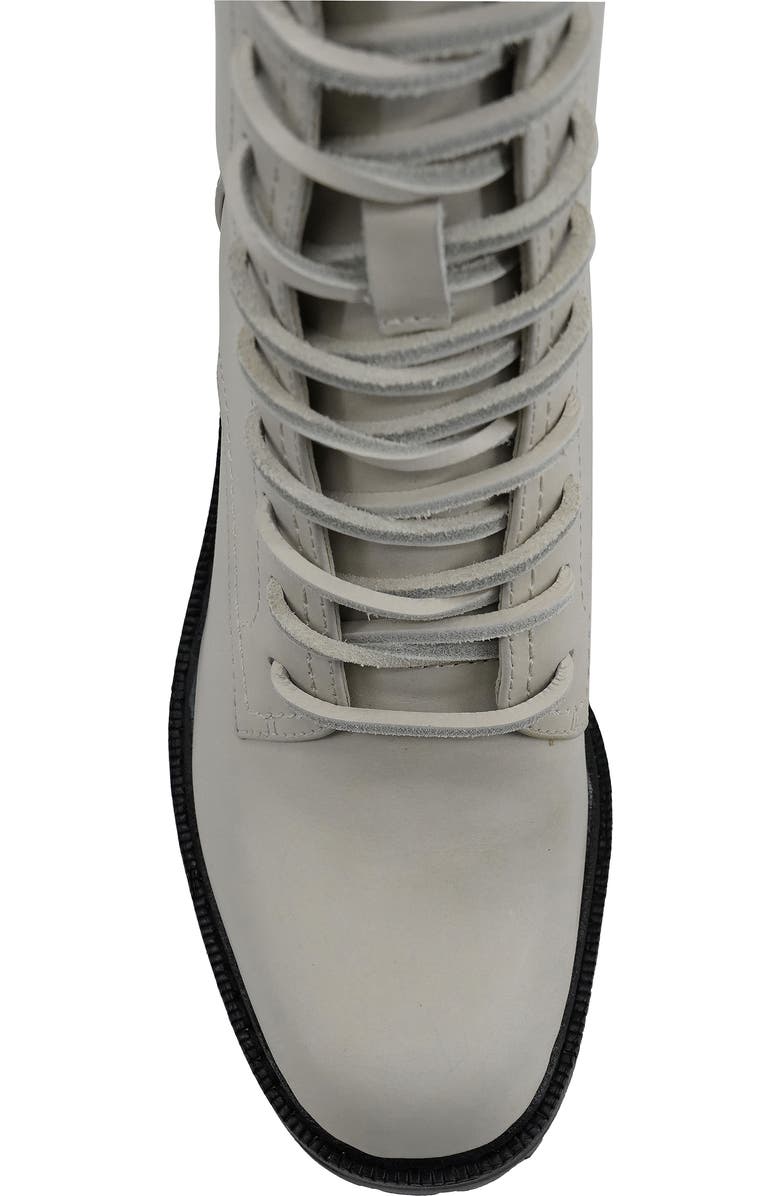 Artisan Crafted By Zigi Semi High Lace-Up Boot, Alternate, color, Cream Leather