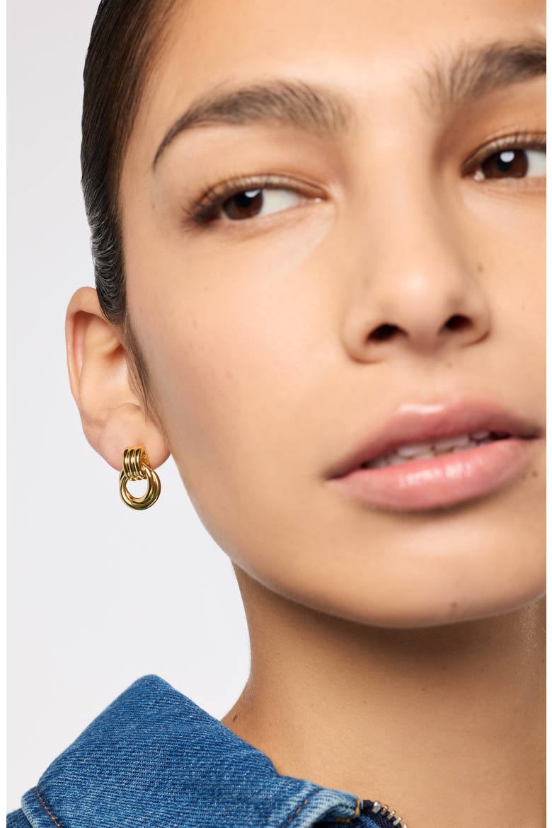 Statement Earrings - Ryle, Alternate, color, Gold