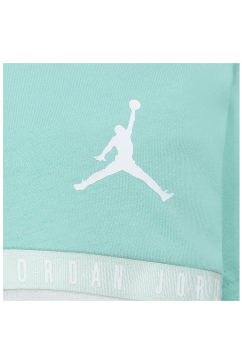 Kids' Jumpman Colorblock T-Shirt & Sweat Shorts Set, Alternate, color, E8GEMERALD