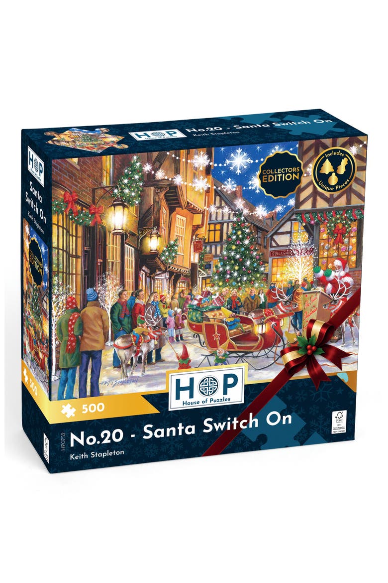 Santa Switch On 500-Piece Jigsaw Puzzle, Main, color, NONE