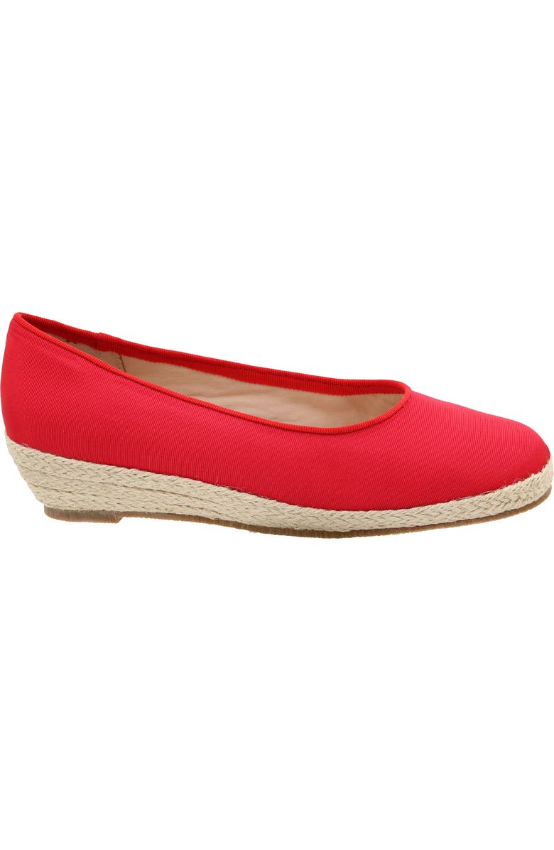 David Tate Stroll Espadrille Flat, Alternate, color, Red Fabric