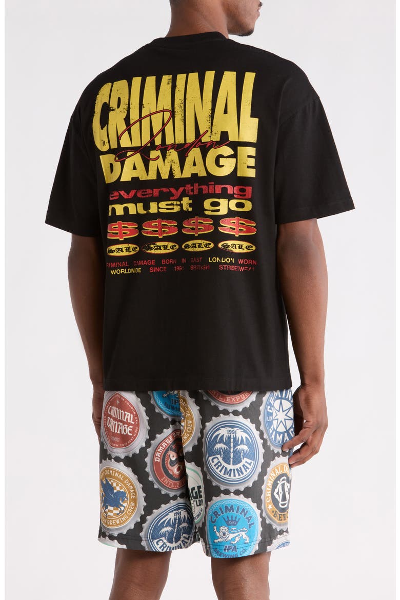 Everything Must Go Graphic Cotton T-Shirt, Alternate, color, BLACK/ YELLOW/ RED