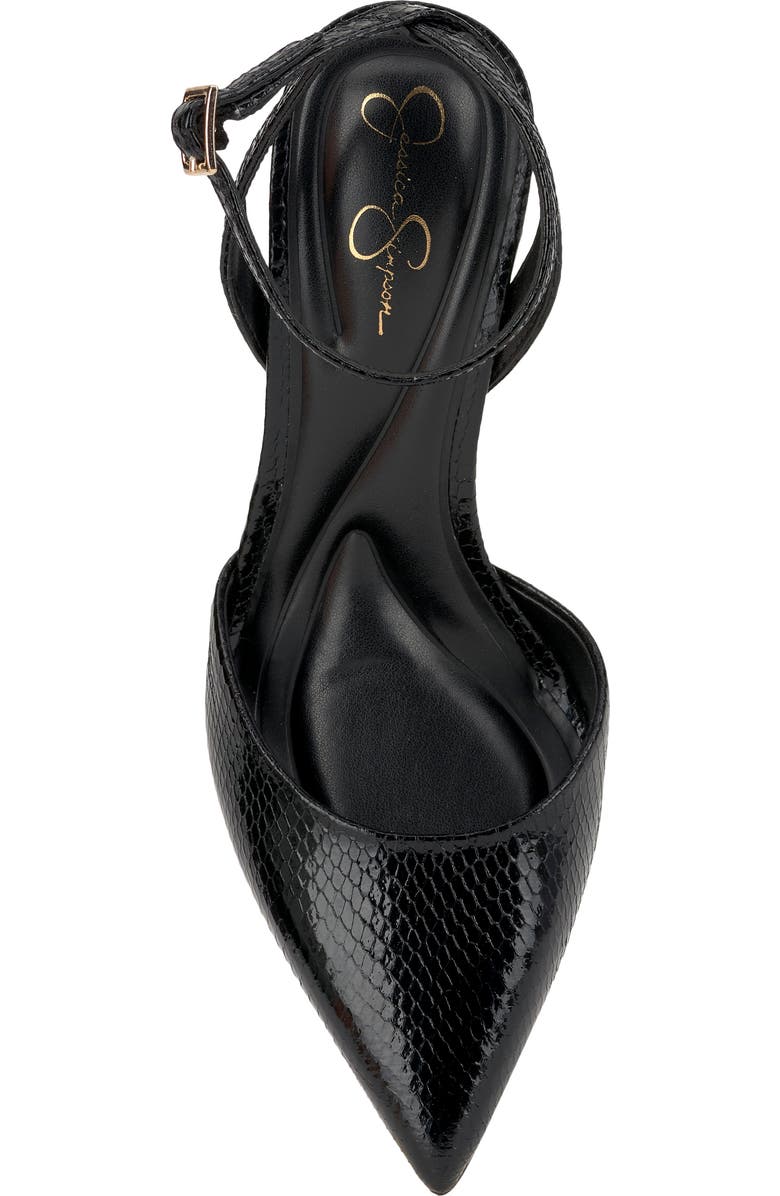 Jessica Simpson Ocanna Ankle Strap Pointed Toe Pump, Alternate, color, Black