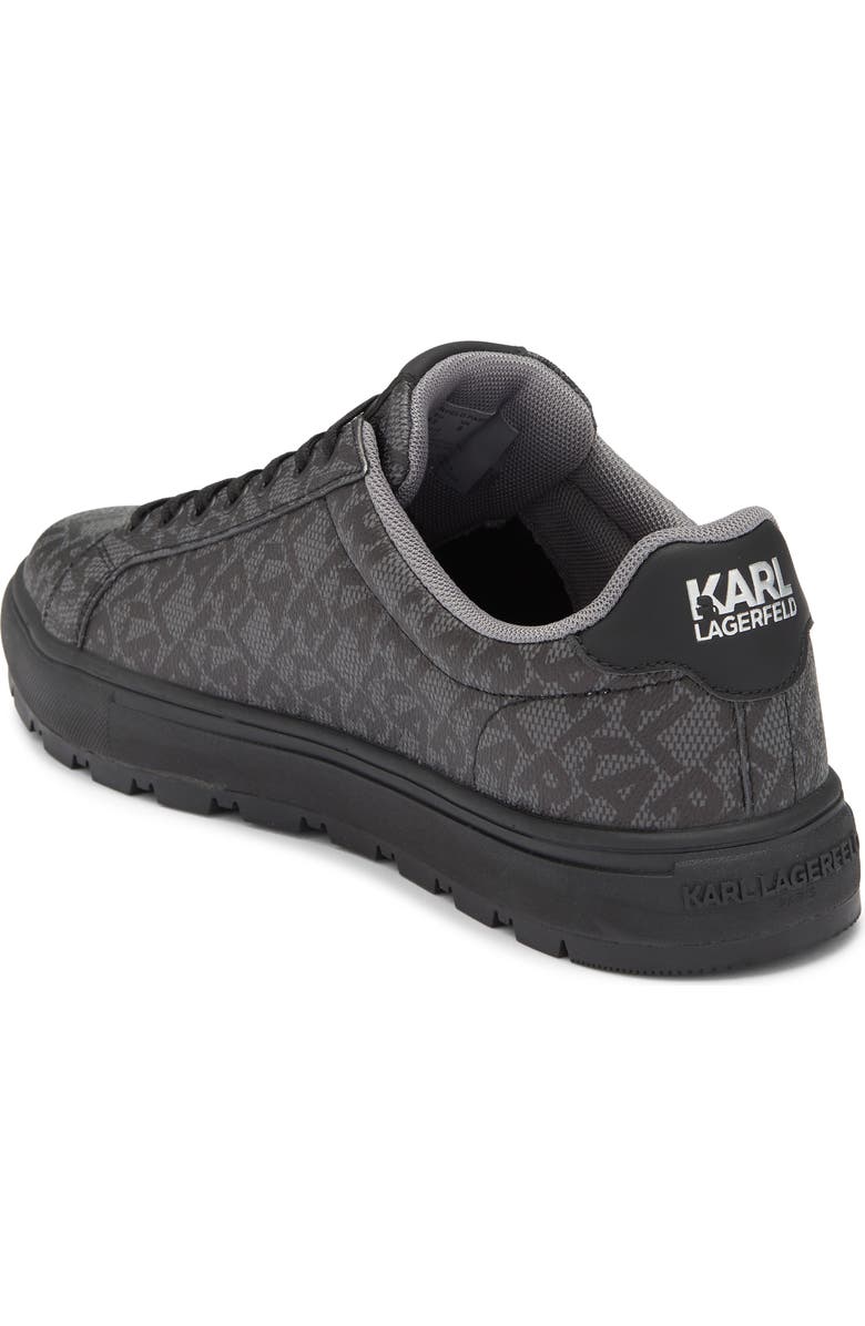 KARL LAGERFELD PARIS Allover Logo Sneaker, Alternate, color, Black