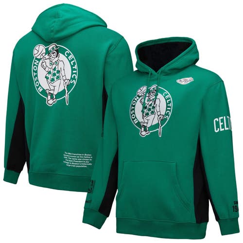 Mitchell & Ness Kelly Green Boston Celtics Hardwood Classics Team Origins Fleece Pullover Hoodie