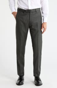 Zanella Noah Classic Serge Wool Straight Leg Pants