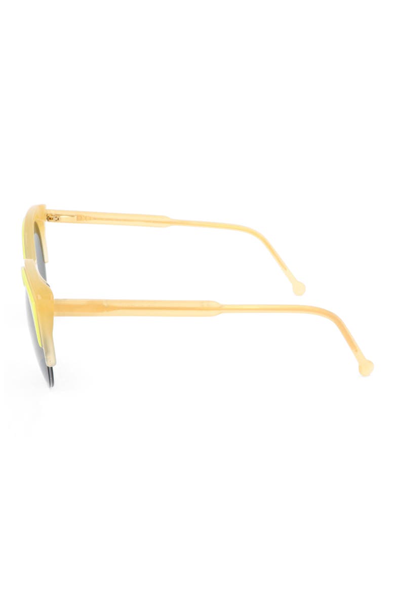 50mm Cat Eye Sunglasses, Alternate, color, YELLOW