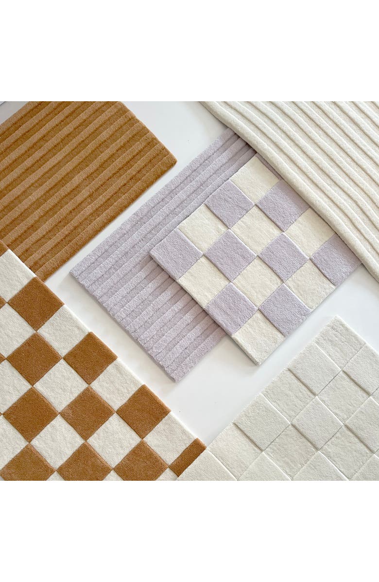 Maison Deux Solid Stripe Rug, Alternate, color, Off-White