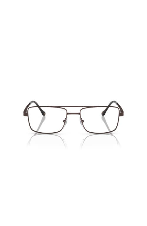 Sferoflex 56mm Square Optical Glasses In Brown