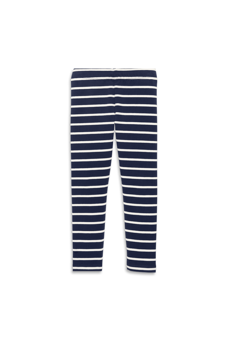 Kids Legging In Stripe, Main, color, Navy Ivory Stripe